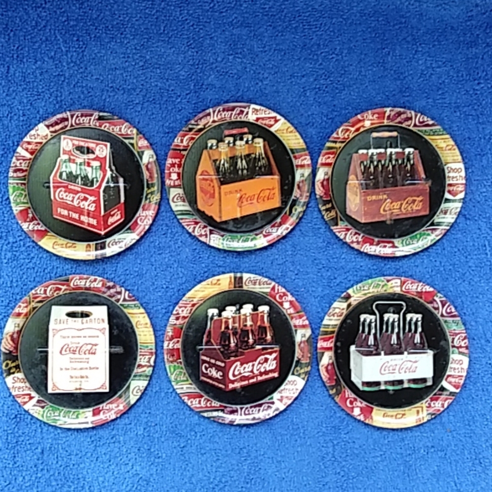 Vintage 1999 Coca Cola drink coasters set of 66